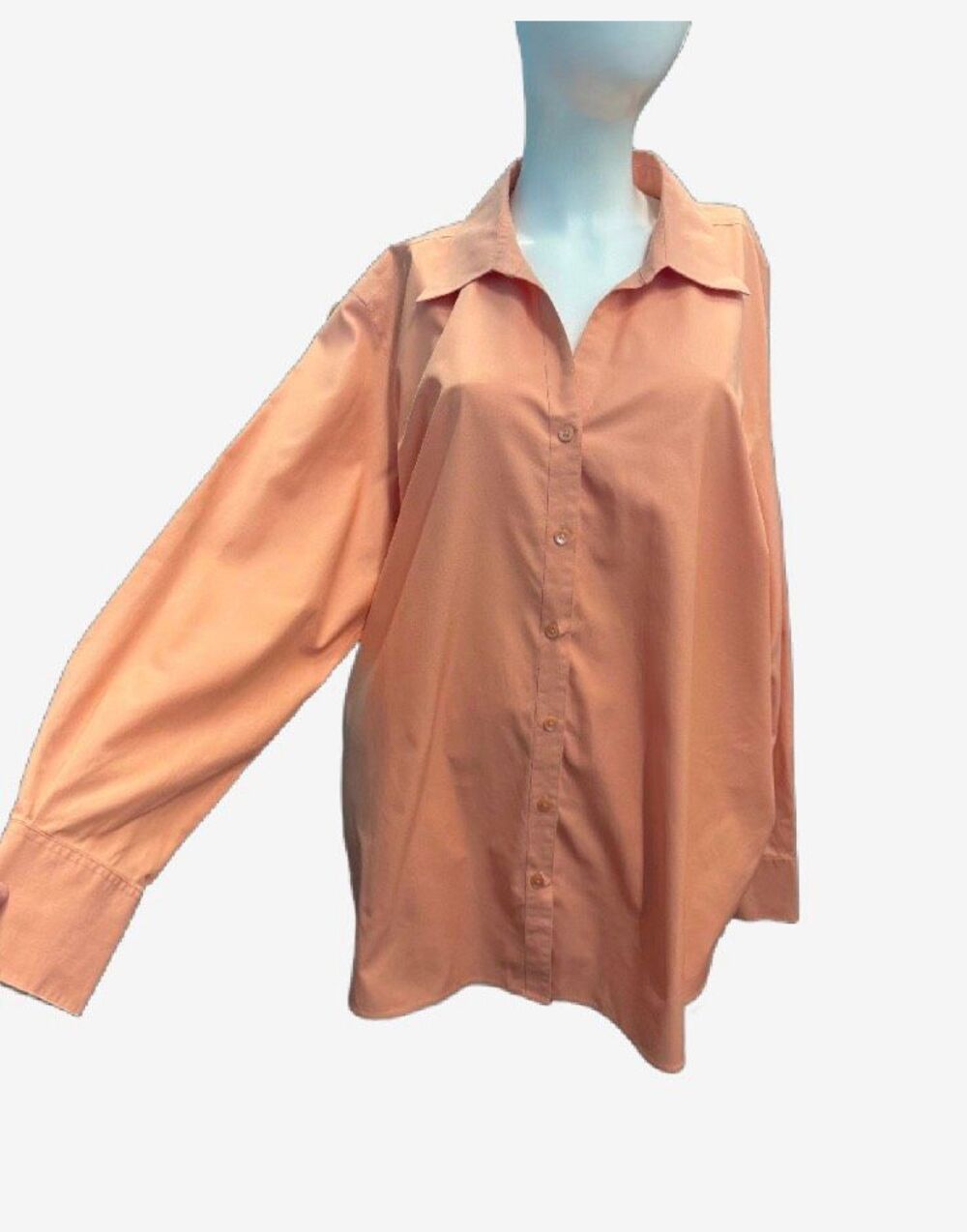Talbots Tangerine peach Button Up Shirt Women’s Size 20W